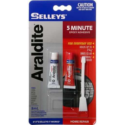 Selleys Araldite 5 Minute 8ml - Tubes - by GEMWORLD online store