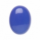 10 x 8 Cabochon - Dyed Agate Dark Blue 