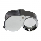 10x Triplet Eye Loupe Magnifier, 18mm, Chrome