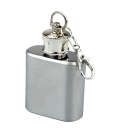 1oz Stainless Steel Flask with Key Chain