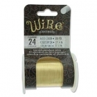 24ga Beadsmith Tarnish Resistant Wire - Gold Plated 
