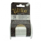 24ga Beadsmith Tarnish Resistant Wire - Silver Pl. 