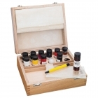 Enamel Kit in Wooden Box – 14 Colours