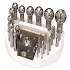 Euro Pro Dapping Punch Set with 70 x 70mm Block