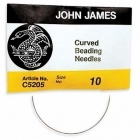 John James Curved Beading Needles Size 10 (Pack of 25)