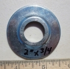 Lortone Cabbing Arbor Steel Flange -  2" x 3/4"