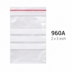 Re-Closable Zip-Lock Bags with White Block – 2 × 3 Inch, Pack of 100