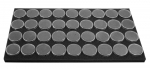 Black Foam 36 Cup Gemstone Jar Tray Insert - Black